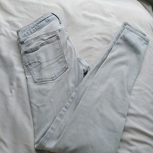 Light wash jeans